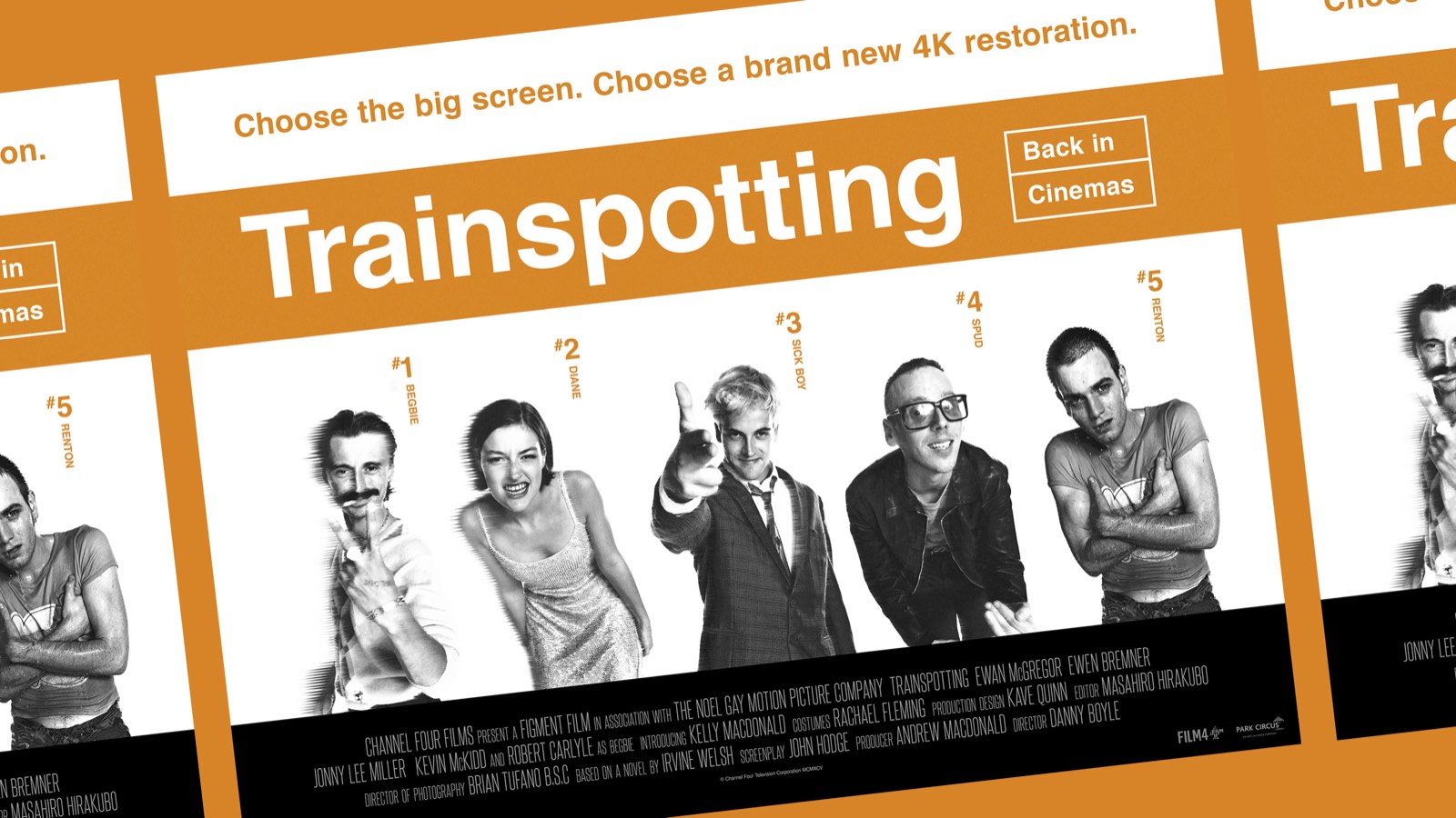 Choose a brand new 4K restoration of Trainspotting, back in cinemas