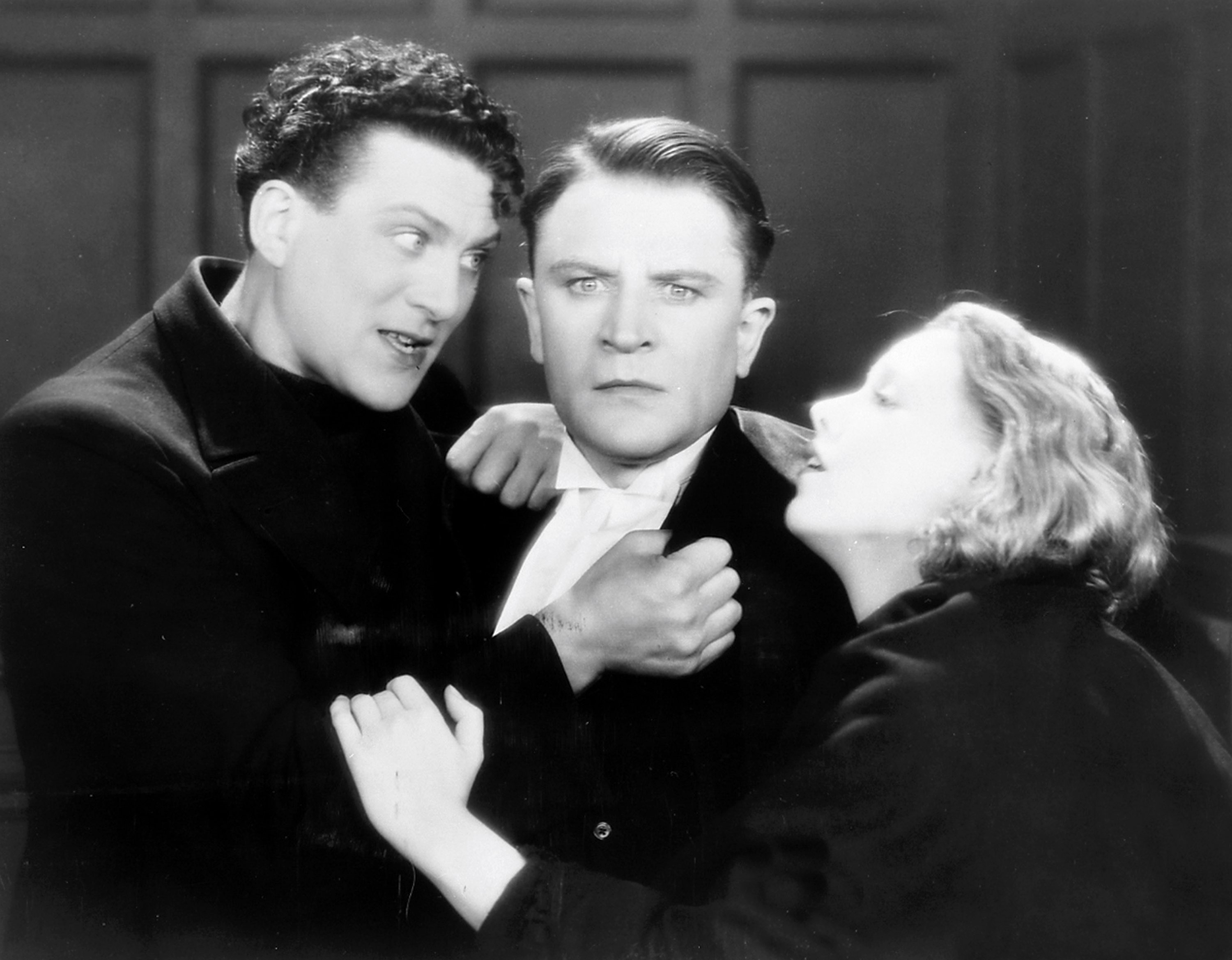 Carl Brisson, Malcolm Keen and Anny Ondra in The Manxman (1929, dir. Alfred Hitchcock)